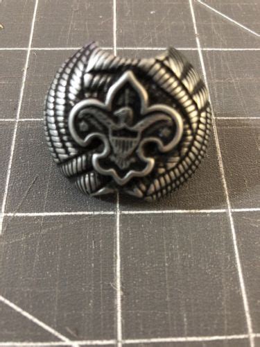 Vintage Boy Scouts Of America Bsa Metal Neckerchief Slide Tenderfoot