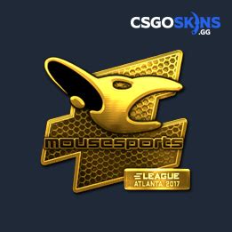 Sticker Mousesports Gold Atlanta 2017 CSGOSKINS GG