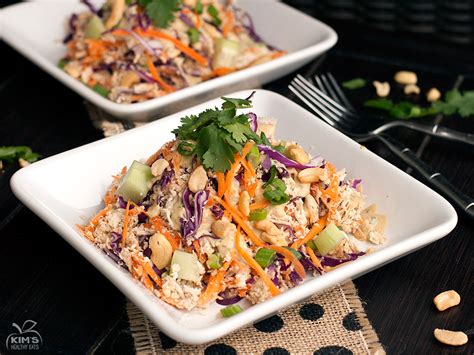 Thai Cashew Chicken Salad Kim S Healthy Eats