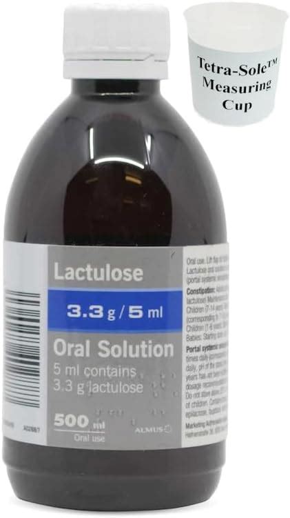 Lactulose Oral Solution Free Tetra Sole™ Measuring Cup Constipation