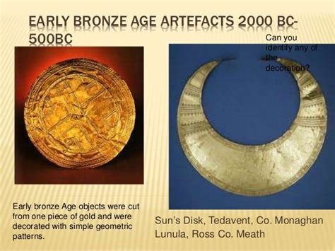 Introduction To Early Irish Bronze Age Artifacts 2000 Bc 500 Bc