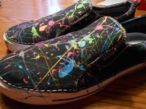 Paint Splattered Shoes