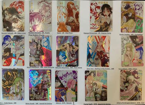 Waifu Cards 30 Goddess Story Tcg Anime Doujin Lewd Holo Etsy Uk