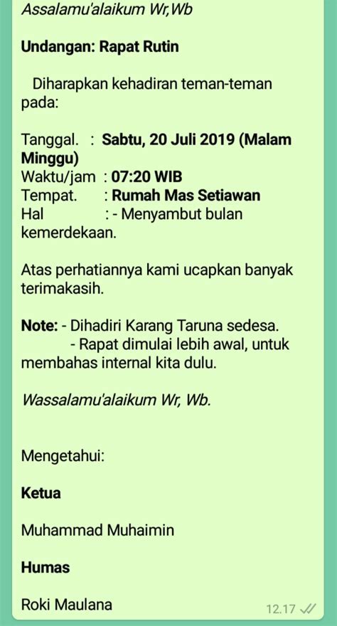 Contoh Panggilan Interview Via Whatsapp Koleksi Gambar