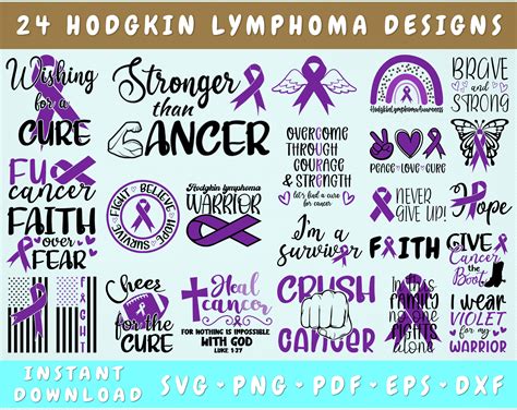 Hodgkin Lymphoma Awareness Svg 24 Designs Hodgkin Lymphoma Png By