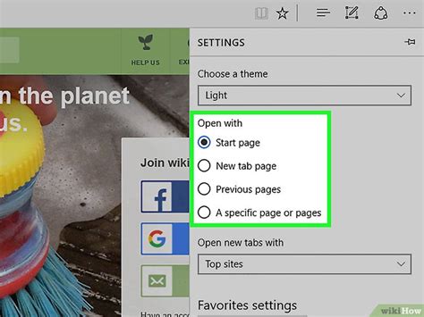 Cómo cambiar la página de inicio en Microsoft Edge