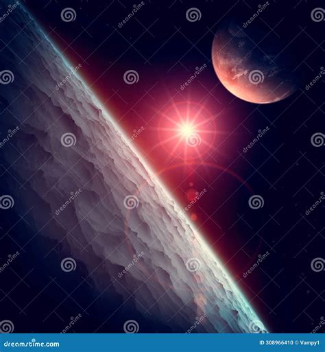 Planets And Exoplanets Of Unexplored Galaxies Sci Fi New Worlds To