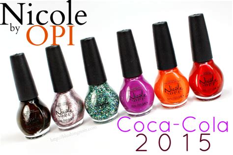 Nicole By Opi Coca Cola Nail Polish Swatches