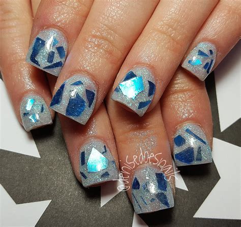 Nail Art By Denise Groves Broken Glass