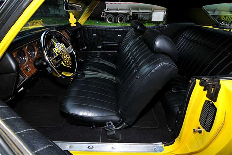 1971 Chevrolet Monte Carlo Black Leather Seats Lowrider