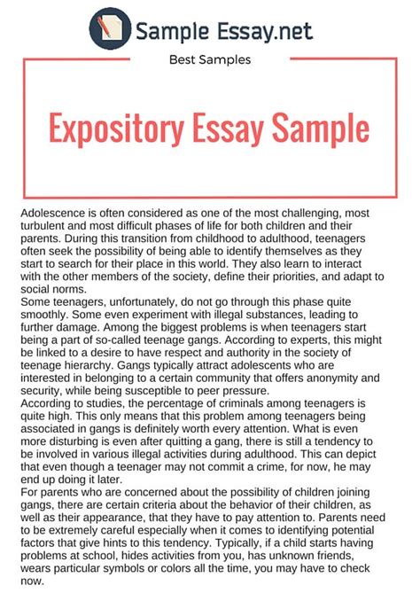 Expository Essay Samples: Just The Facts | by Sample Essay | Medium 