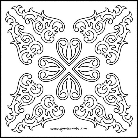 Contoh Sketsa Gambar Sketsa Motif Batik Bunga Paragraf News Riset
