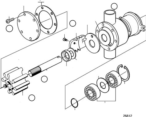 A Detailed Diagram Of The Volvo Penta Water Pump