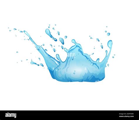 Water Splash Cartoon Vector Illustration Stock Vector Image And Art Alamy