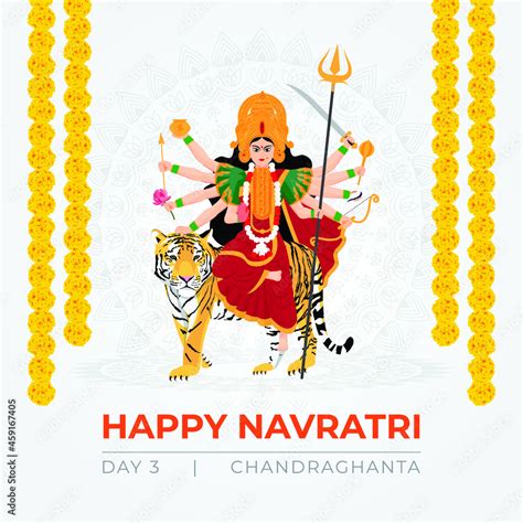 Vetor De Happy Navratri Wishes Concept Art Of Navratri Illustration