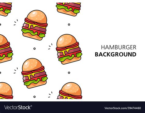 Hamburger background Royalty Free Vector Image