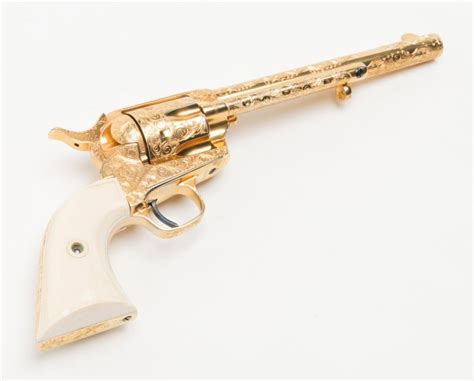 Colt Saa Revolver 45 Cal 7 12” Barrel Western Style Scroll