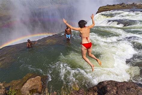 Living on the Edge: Swimming at Devil's Pool, Victoria Falls