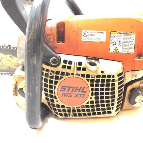 STIHL MS 311 Lightweight Gas Chainsaw 59cc Engine 20 Bar Chain AS IS