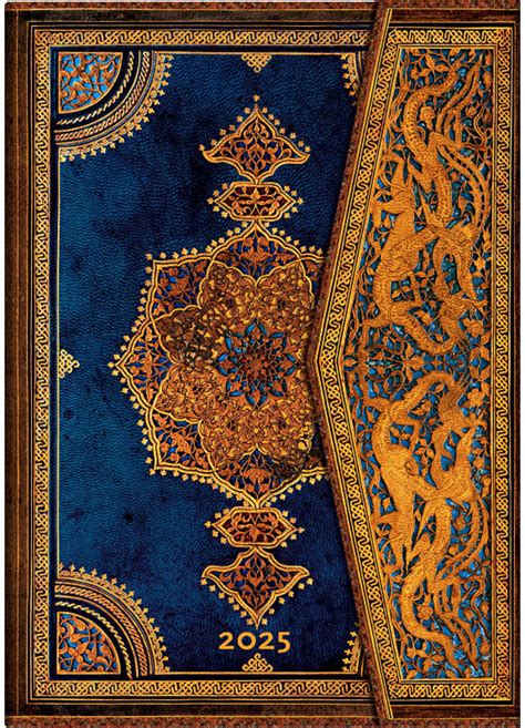 Darbo knyga PAPERBLANKS 2025 Safavid Indigo Midi VSO | Pegasas