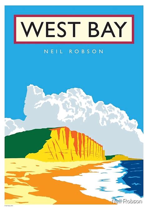 West Bay Dorset Posters By Neil Robson Redbubble