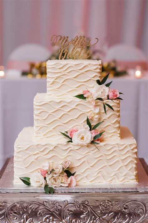 Tiered Square Wedding Cake