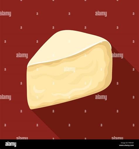 Camembertdifferent Kinds Of Cheese Single Icon In Black Style Vector