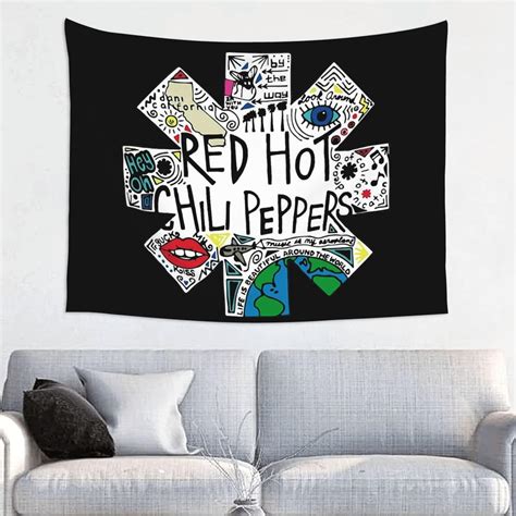 Amazon co jp Red Hot Chili Peppers レッド ホット チリ ペッパーズ レッチリ タペストリー 壁掛け 壁飾り 北欧風 人気 おしゃれ 模様替え 掛け物 窓