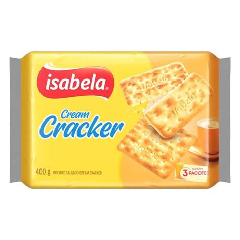 Biscoito Cream Cracker Isabela Pacote 350g Supermercado Industrial