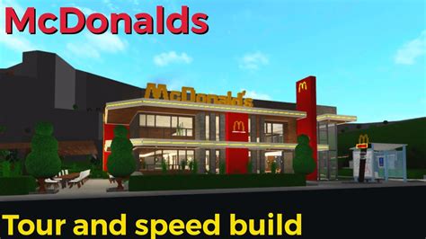 Tour And Speed Build Of Mcdonalds Build In Bloxburg [justin Ocean