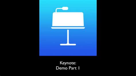 Keynote Demo Part 1 Youtube