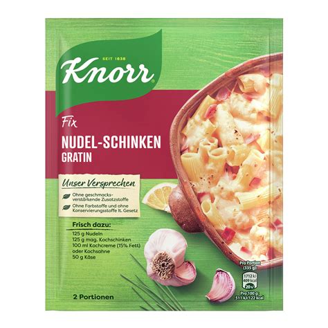 Knorr Fix Nudel Schinken Gratin G Aldi S D