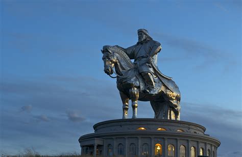 Chingis Khaan Monument At Night Bayar Balgantseren Flickr