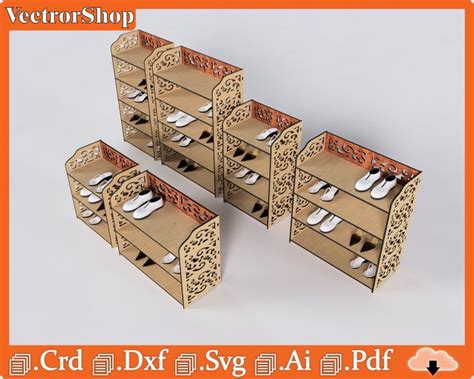 Shoes Shelf For Laser Cut Shoe Shelf Bedroom Warehouse Etsy