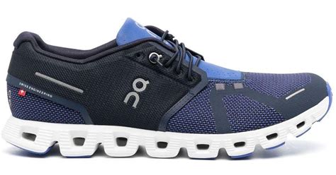 On Running Cloud 5 Combo Running Sneakers In Blue For Men Lyst UK