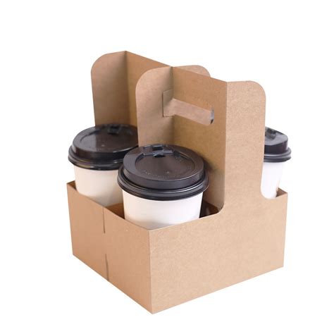 Coffee And Milk Mug Base Handle Holders Takeaway Drink Packaging China Disposable Cup Holder