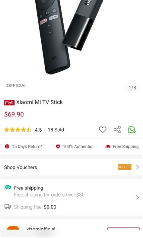 Xioami Mi tv stick, TV & Home Appliances, TV & Entertainment, Media ...