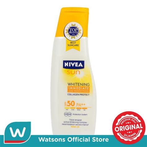 Jual Nivea Whitening Sun Lotion Spf 50 100ml Shopee Indonesia