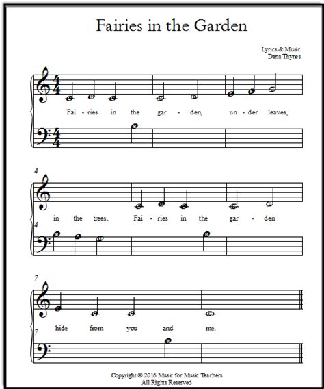 Free Piano Sheet Music With Letters