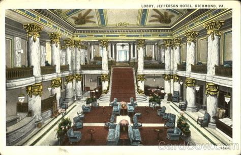 Lobby Jefferson Hotel Richmond, VA