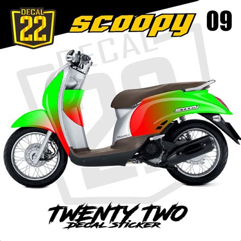 Jual Stiker Decal Honda Scoopy Karbudecal Stiker Scoopy Karbu Polos