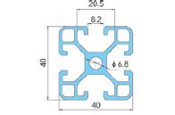 Anodic Oxidation 40 Series Aluminium Construction Profiles Sandblasting