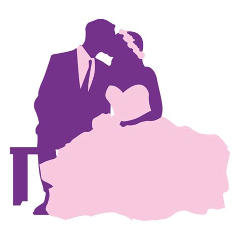 Design Png E Svg De Silhueta De Casal Se Beijando Para Camisetas