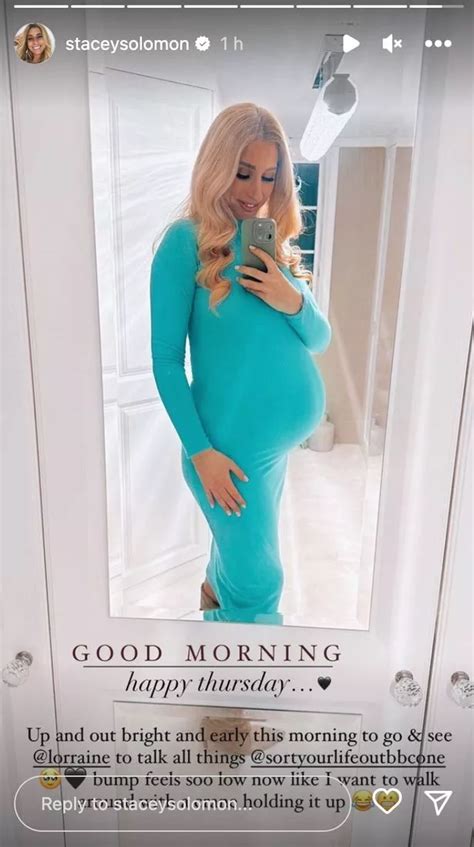 Stacey Solomon S Bump Feels So Low As She Gets Ready For Baby In New