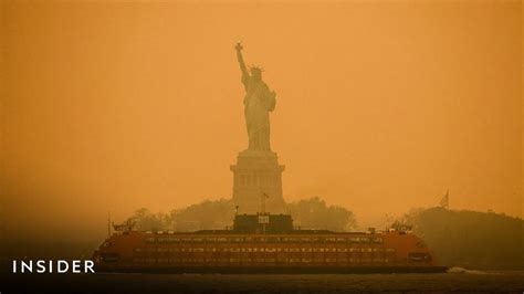 WATCH New York City Covered In Orange Smoke From Canada S Wildfires