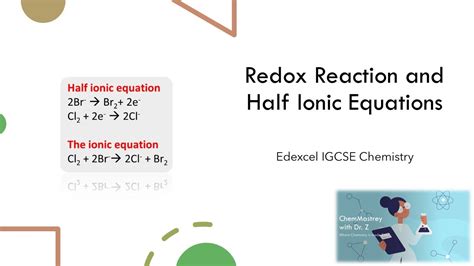 Redox Reactions Edexcel IGCSE Chemistry - YouTube