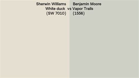 Sherwin Williams White Duck Sw Vs Benjamin Moore Vapor Trails