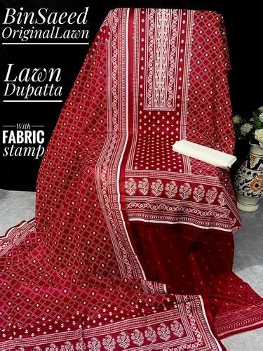 Cotton Bin Saeed Lawn Printed At Rs 1200 In New Delhi Id 20987263162