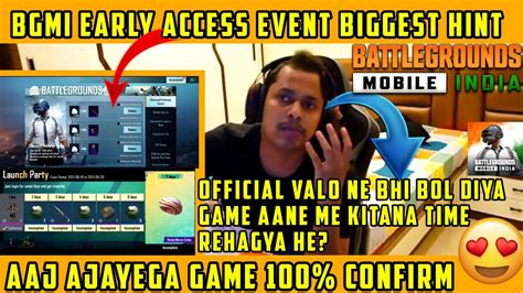 BGMI EARLY ACCESS EVENT BIGGEST HINT KRONTEN ON BGMI AAJ AJAYEGA