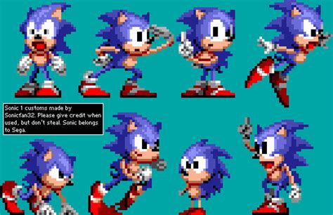 A bunch of Sonic sprites by PacManfan64 on DeviantArt